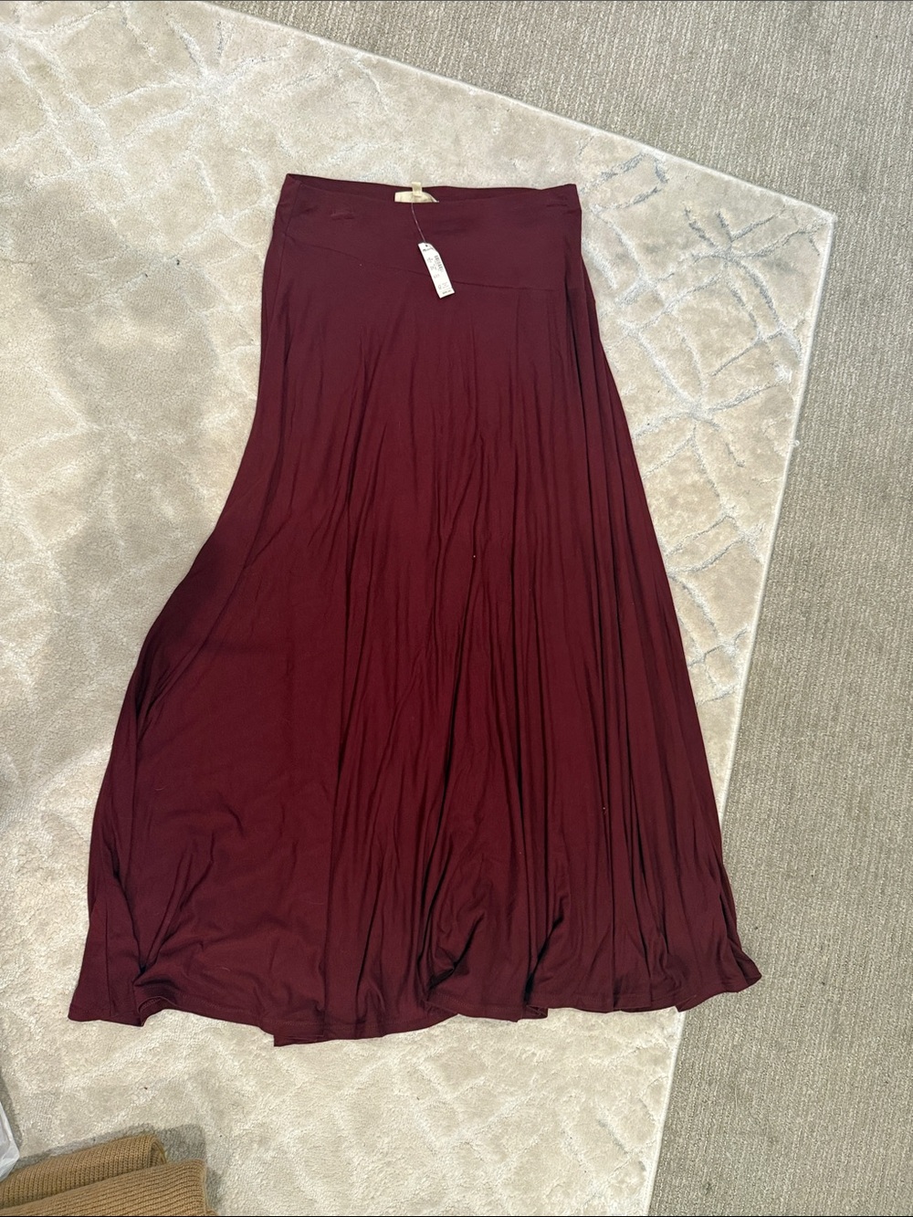 Madewell Burgundy Maxi Skirt